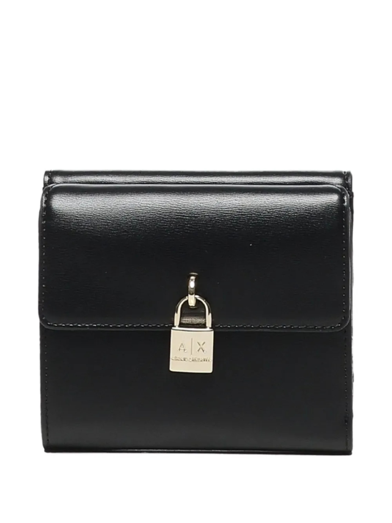 

Кошелек с замком-логотипом Armani Exchange, черный