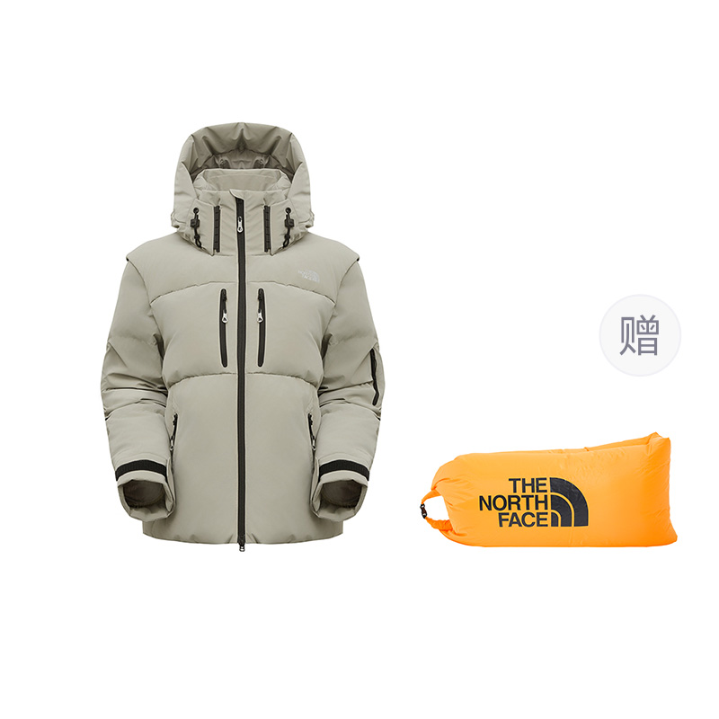 

Дизайнерская коллекция пуховик женский серый The North Face