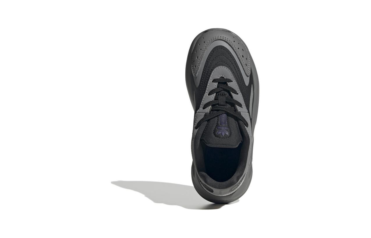 Кроссовки Ozelia Kids для дошкольников Adidas Originals, цвет Gray Black — фото 4
