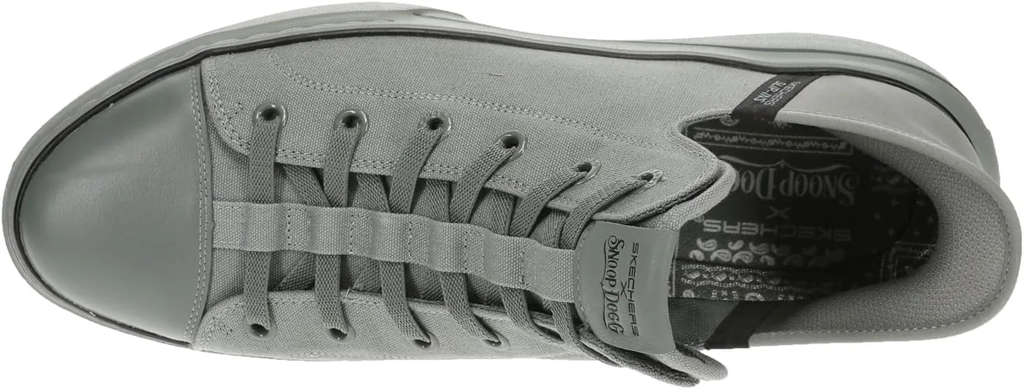 

Мужские кроссовки Skechers Snoop Dogg: Snoop ONE-BOSS Life Canvas Hands Free Slip-Ins, оливковый