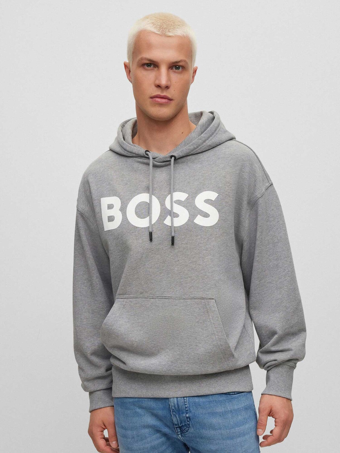 

Толстовка Hugo Boss WebasicHood, серый
