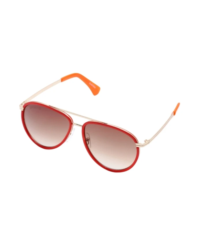 

Красные металлические женские солнцезащитные очки Lancaster, красный