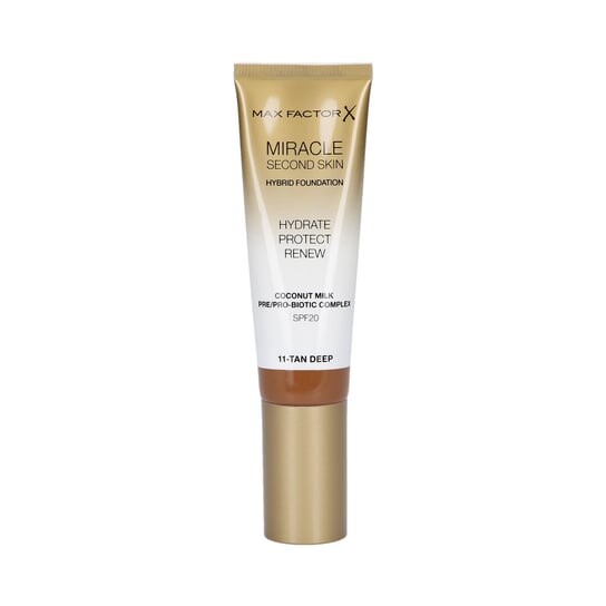 

Увлажняющая основа для лица spf20 011 глубокий загар, 30 мл Max Factor, Miracle Second Skin