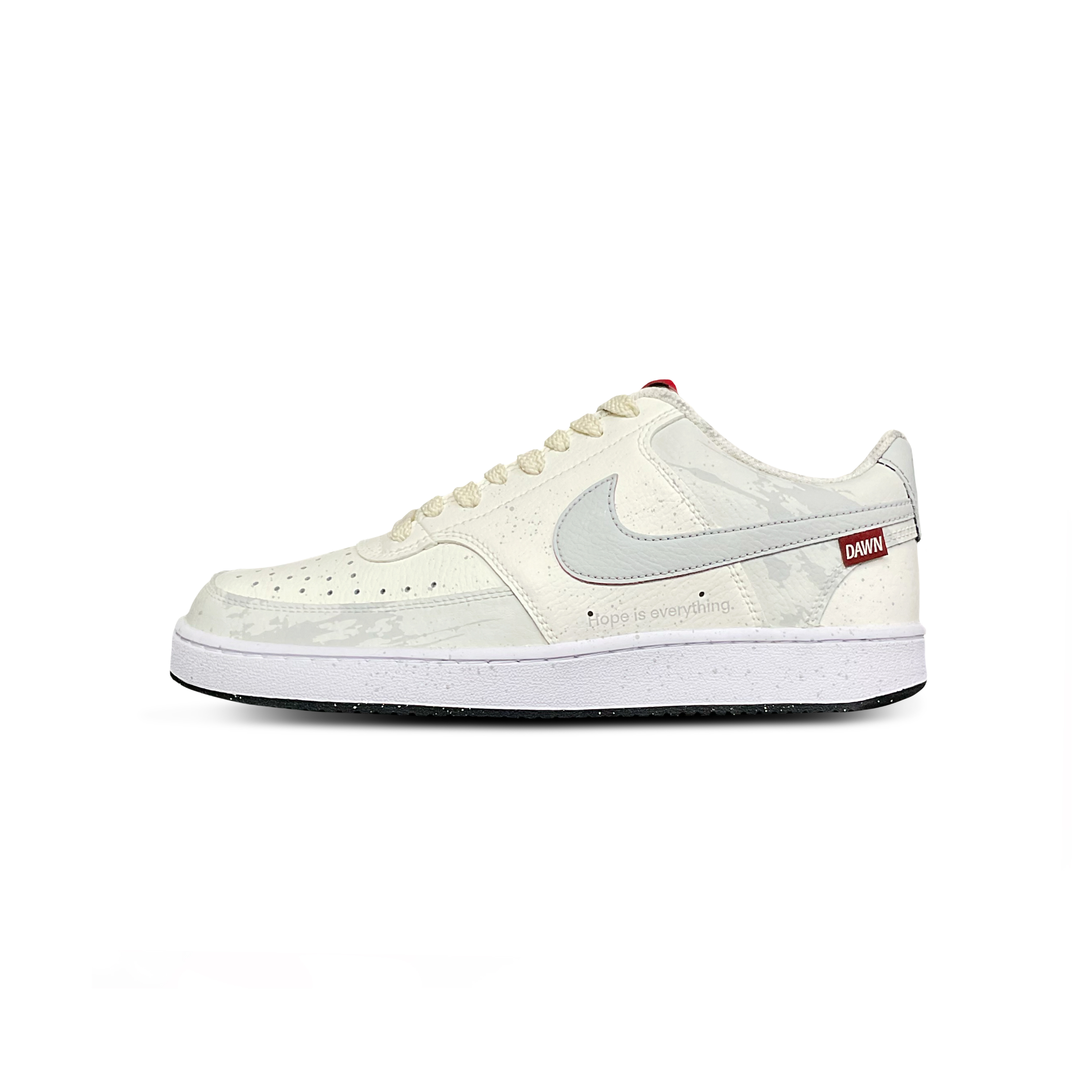 

Nike Кроссовки Court Vision 1 Tower Rabbit Coexistence с низким верхом, амортизирующие, износостойкие, мужские, серо-белые