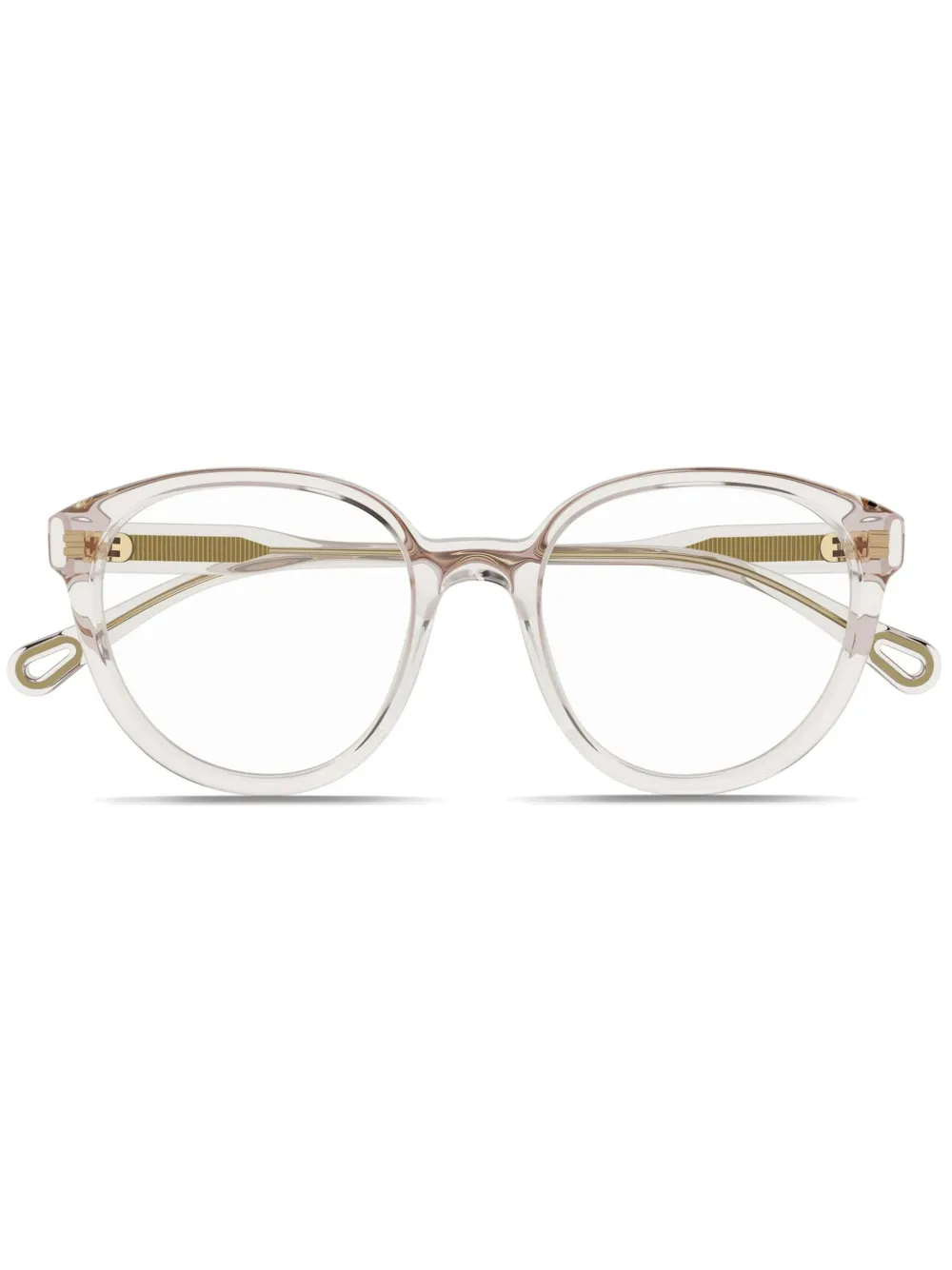 

Очки в овальной оправе Chloé Eyewear, розовый