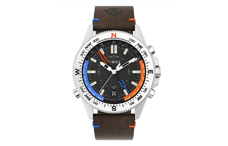 

TIMEX Часы EXPEDITION Collection Wrist Watch Quartz Movement Leather Strap 43mm Black Dial Men's Watch, Black Dial