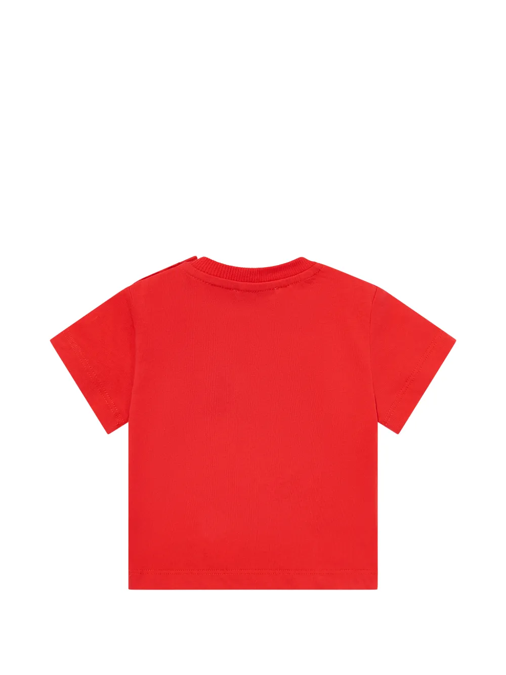 Футболка с принтом в виде мишки Moschino Kids, красный — фото 2