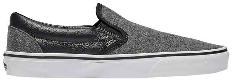 

Кроссовки Vans Classic Slip-On 'Wool Grey', серый