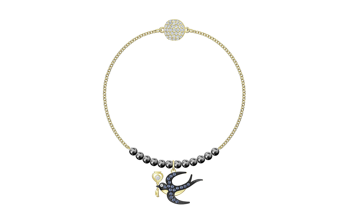 

Ремейкс коллекция позолоченные браслеты женские Swarovski, золото