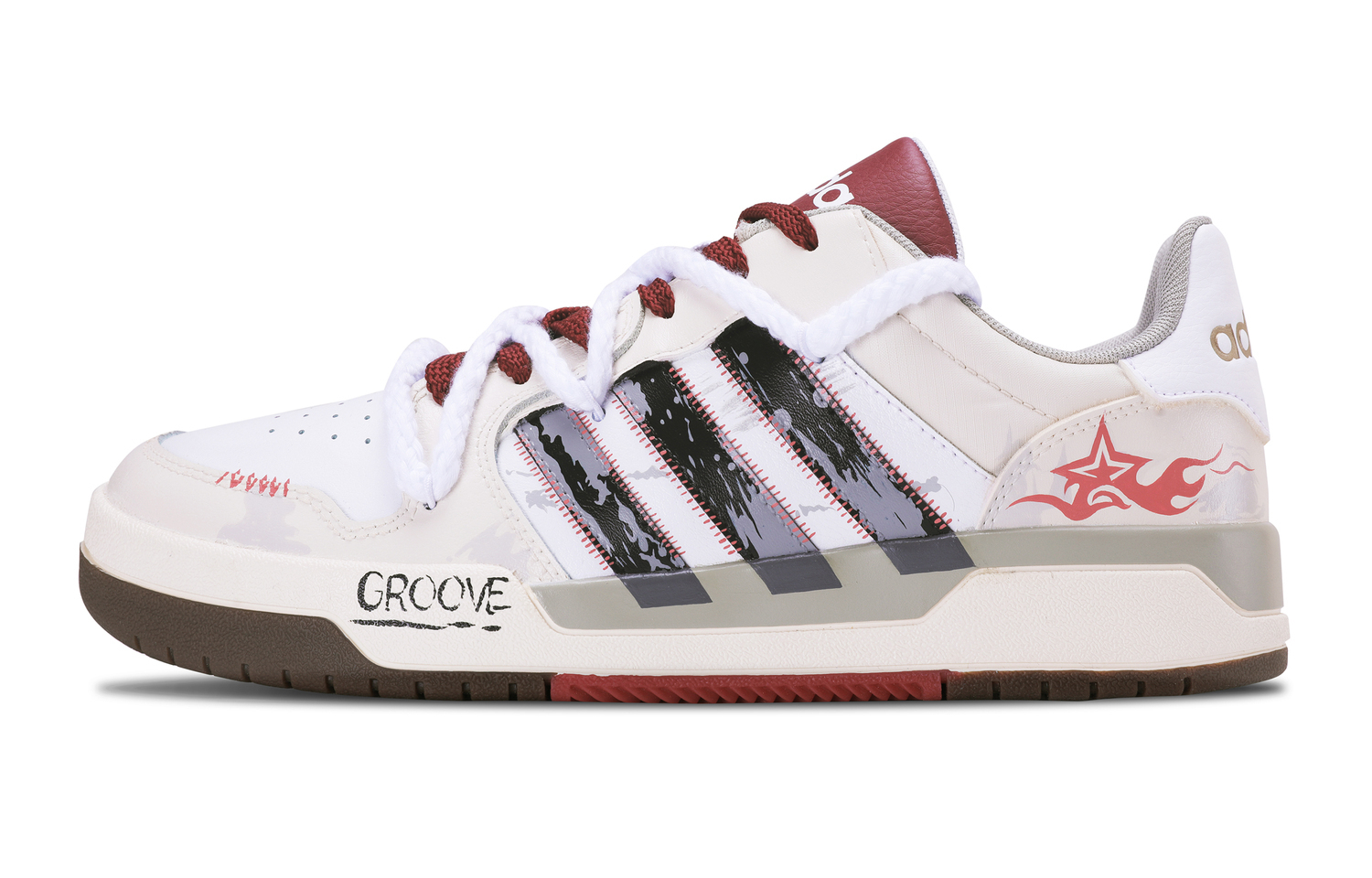 

Adidas Neo Износостойкие низкие скейтбордные кроссовки Entrap, унисекс, бежевые, белый, красные