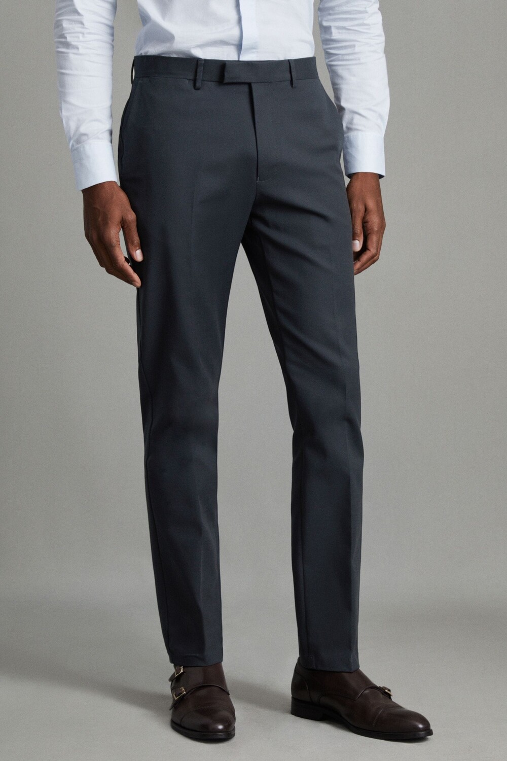 

Чиносы Eastbury slim fit из хлопковой смеси Reiss, синий