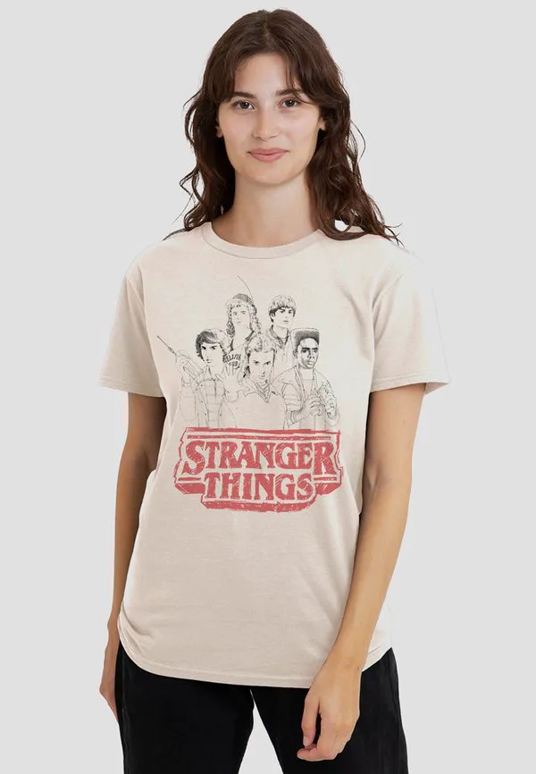 

Футболка с логотипом stranger things sketch group. Netflix, Off-White, Белый, Футболка с логотипом stranger things sketch group. Netflix, Off-White