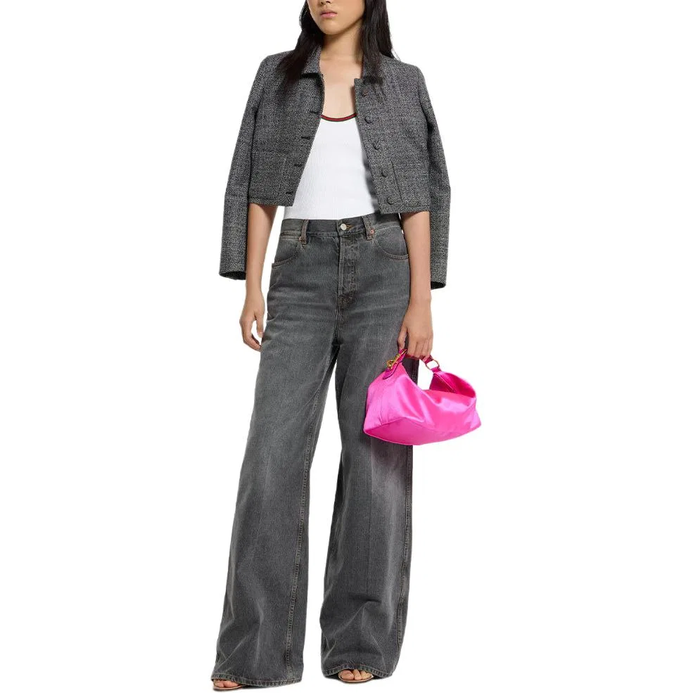 Топ-майка GUCCI Heavy Cotton Rib, плотный хлопковый риб, белый — фото 4