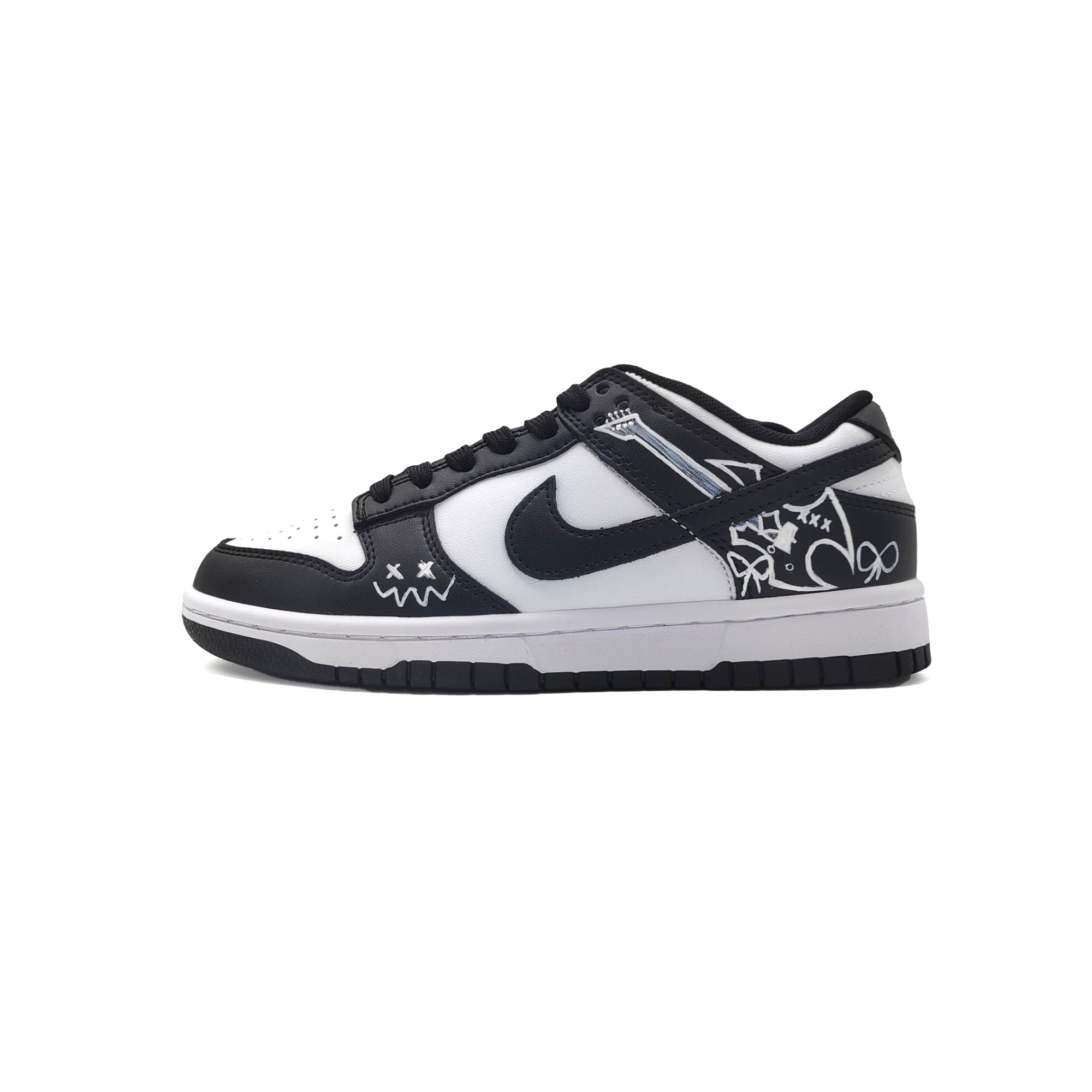 

Nike Кроссовки Dunk Strange Strings Slip Resistant Cushioning Lightweight Cushioning Low top Skateboard Shoes Black Kids'