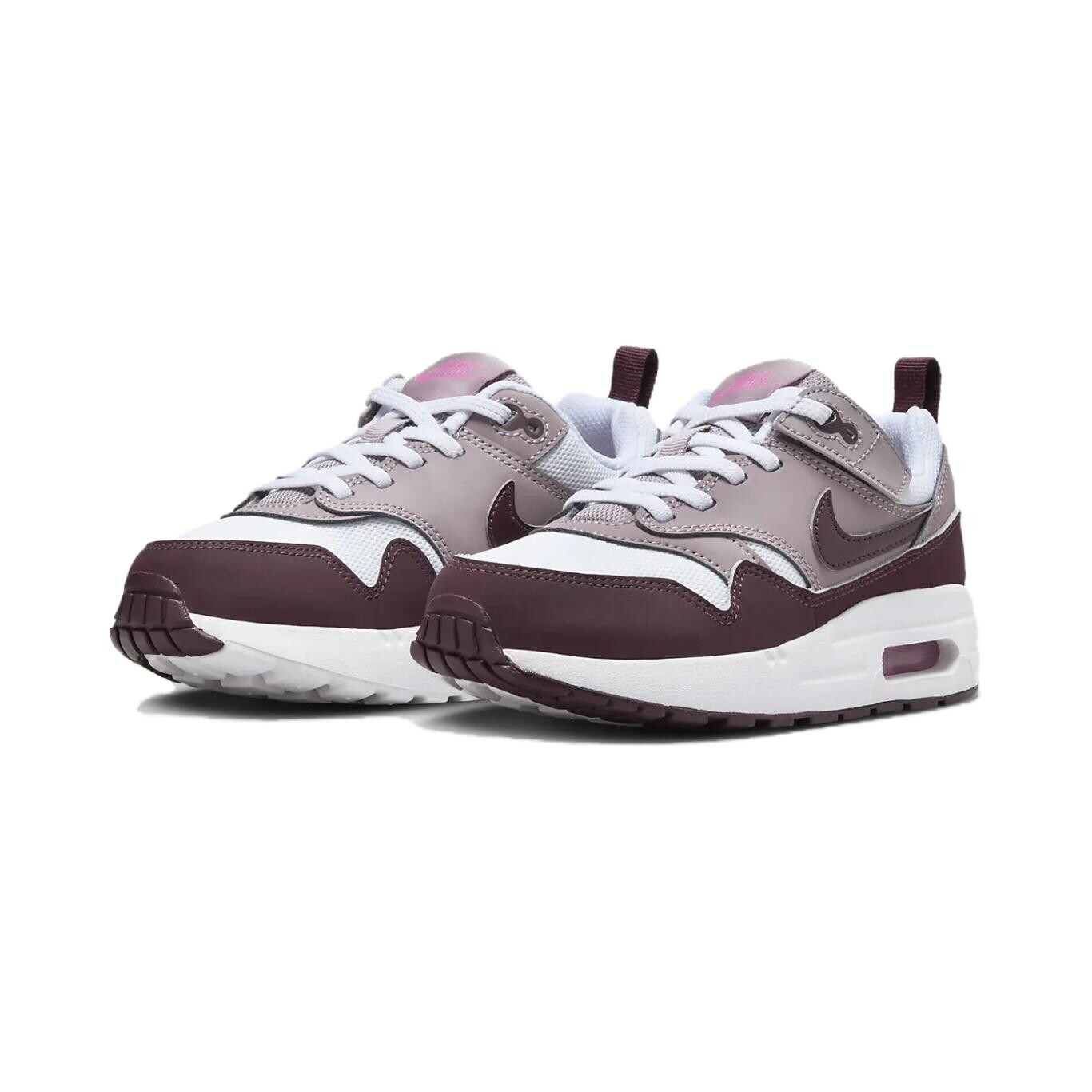 Кроссовки Nike Air Max 1 Kids Lifestyle Shoes PS Low-top Purple/white, фиолетовый — фото 3