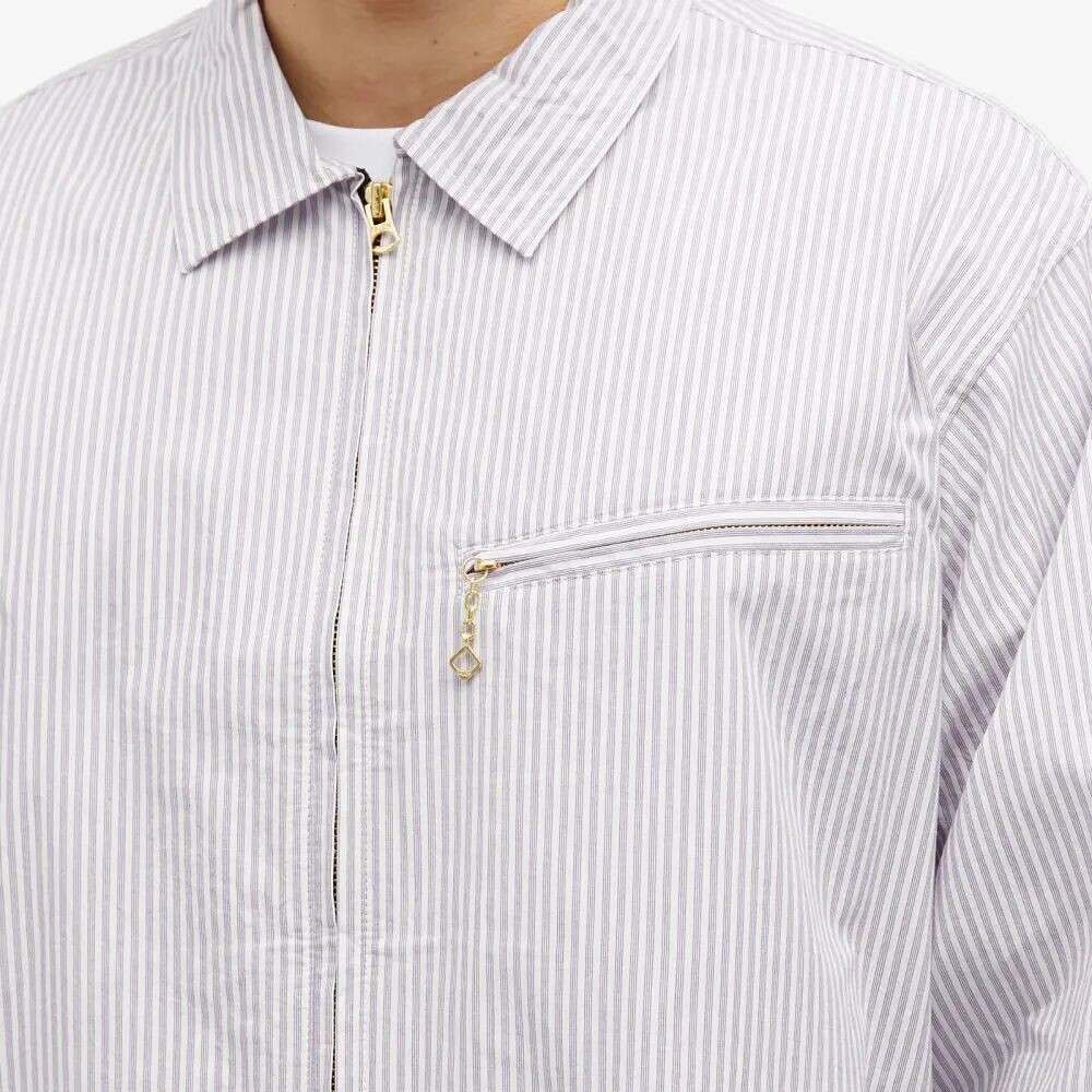 

Garbstore Рубашка с полосками на молнии Grande, фиолетовый