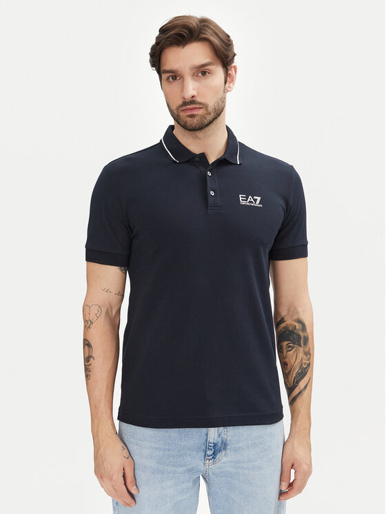 

Рубашка поло облегающего кроя 8NPF16 PJVUZ 1562 Ea7 Emporio Armani, синий