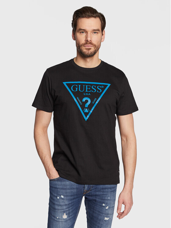 

Футболка узкого кроя Guess, черный