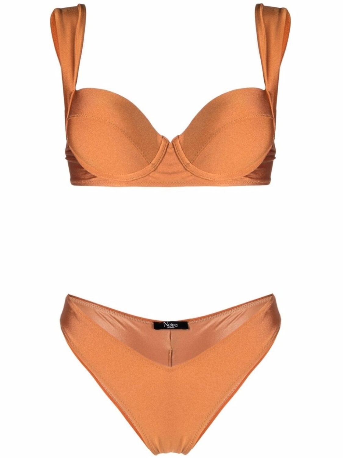 

Noire Swimwear атласное бикини, оранжевый