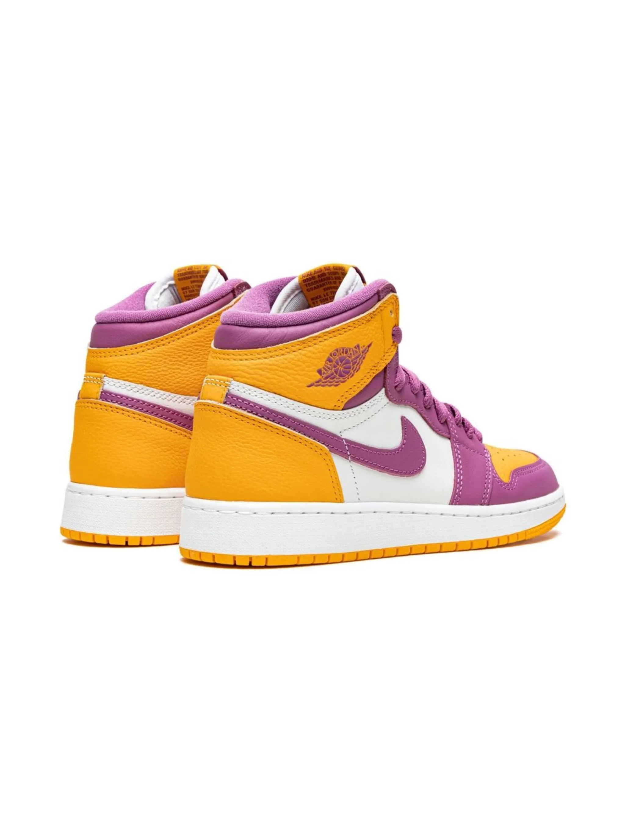 Кроссовки Air Jordan 1 Retro High OG Brotherhood Jordan Kids, желтый — фото 3