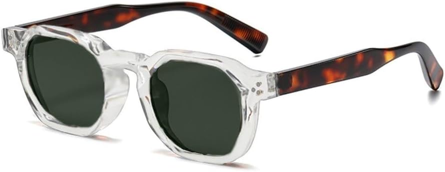 

Модные винтажные солнцезащитные очки овальной формы с заклепками для женщин и мужчин, роскошные солнцезащитные очки с леопардовым принтом, легкая оправа GHVWYX, Leopard Clear