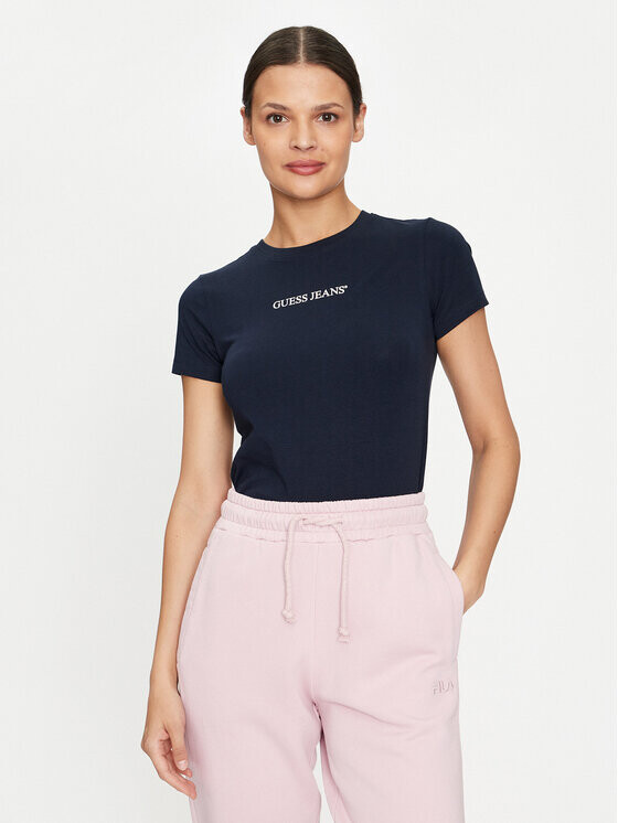 

Футболка узкого кроя Guess, синий