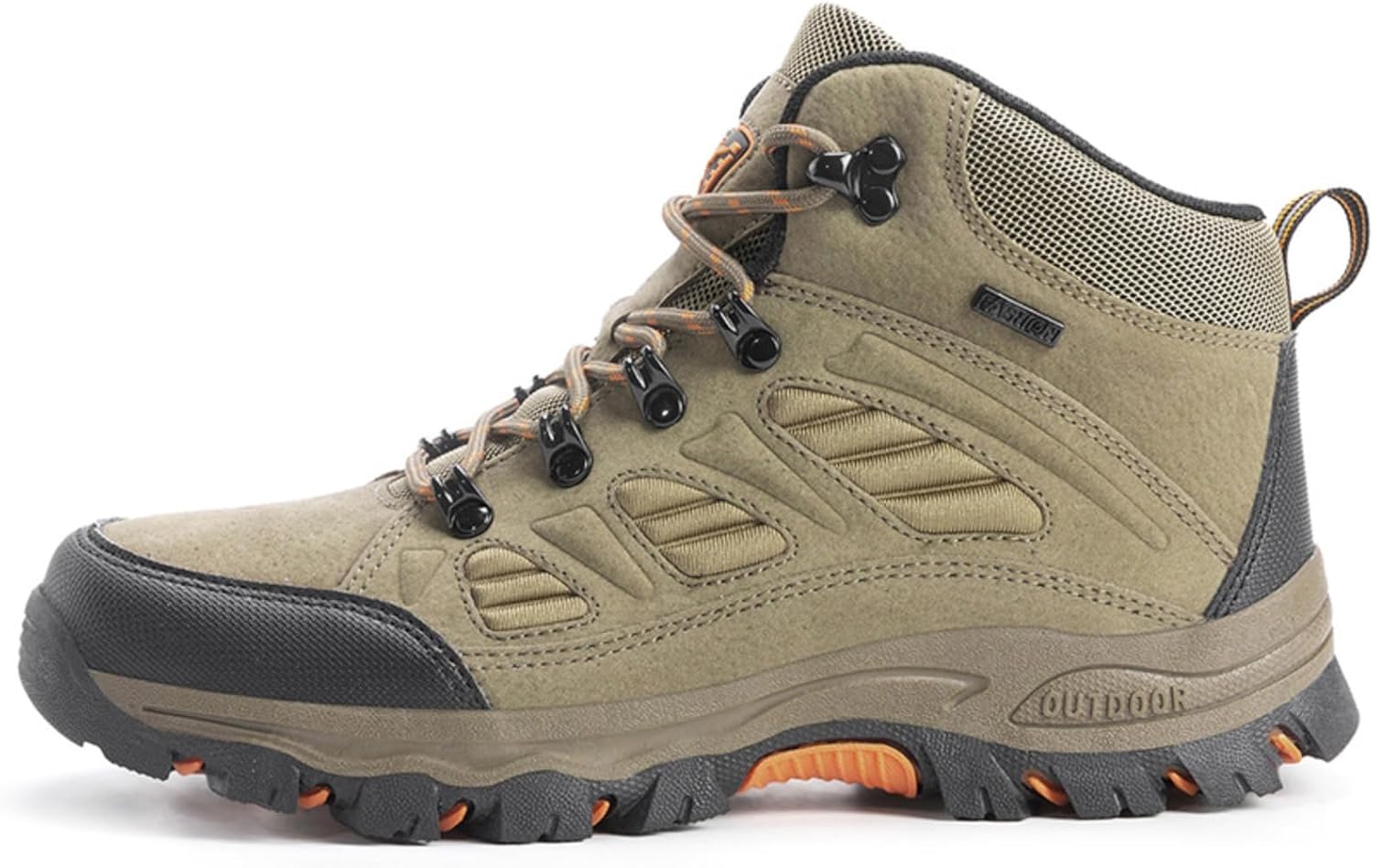 

Унисекс высокие кроссовки с массивной подошвой для альпинизма, всесезонные противоскользящие походные и скалолазные кроссовки, обувь для улицы из искусственной кожи и сетки Azttoztto, хаки