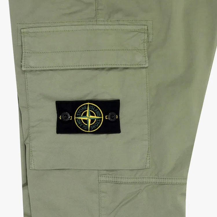 Трек-штаны зауженные Pantalone STONE ISLAND, Green — фото 4