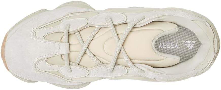 Мужские кроссовки adidas Yeezy 500 на шнуровке, слоновая кость — фото 3