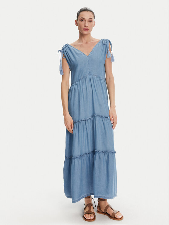 

Платье свободного кроя на каждый день Effie PL953664 Pepe Jeans, синий