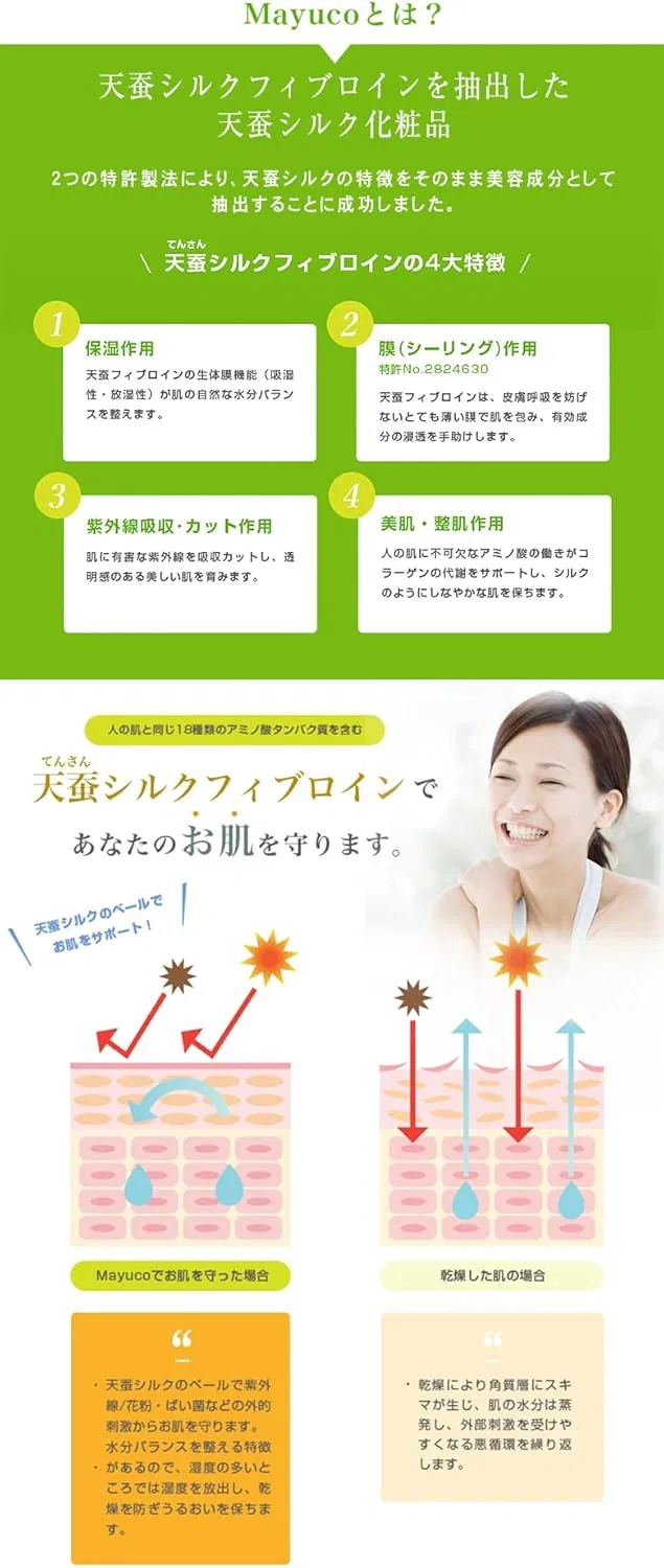 Набор для ухода за кожей All-in-One Gel Cream Mayuco Mayuko с шелком, 50 г — фото 3