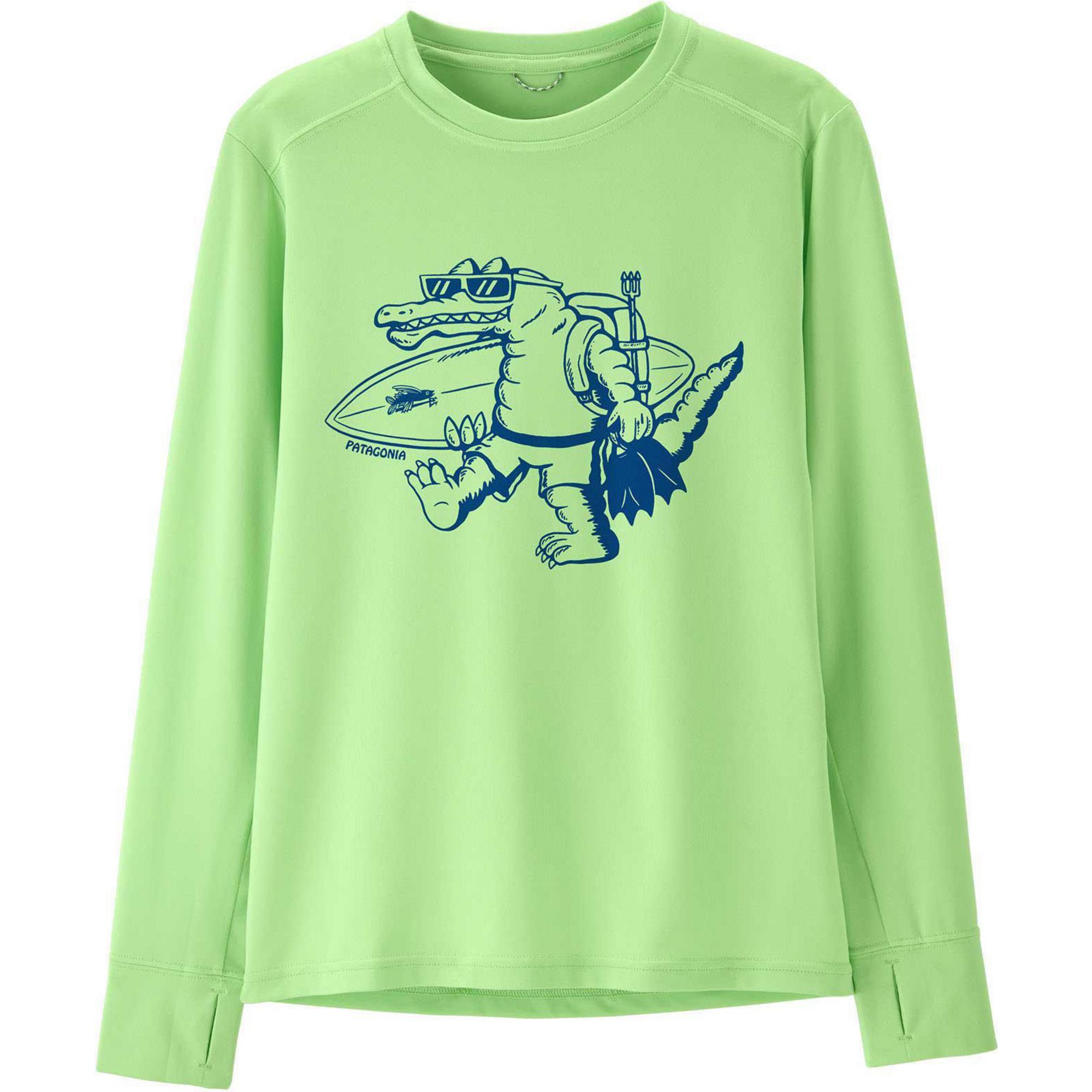 

Детская шелковая футболка с длинным рукавом Capilene Patagonia, Water People Gator/Salamander Green, Зеленый, Детская шелковая футболка с длинным рукавом Capilene Patagonia, Water People Gator/Salamander Green