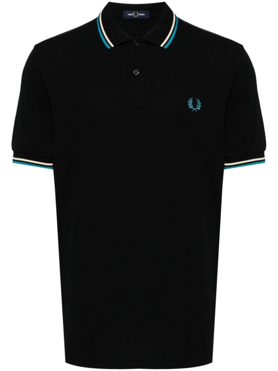 

Fred Perry рубашка поло Twin Tipped, черный