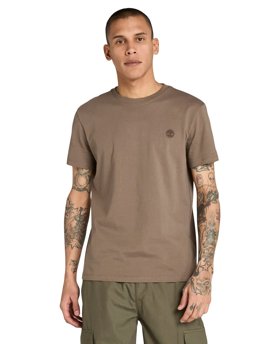 

Футболка мужская короткий рукав однотонная slim fit Timberland, коричневый