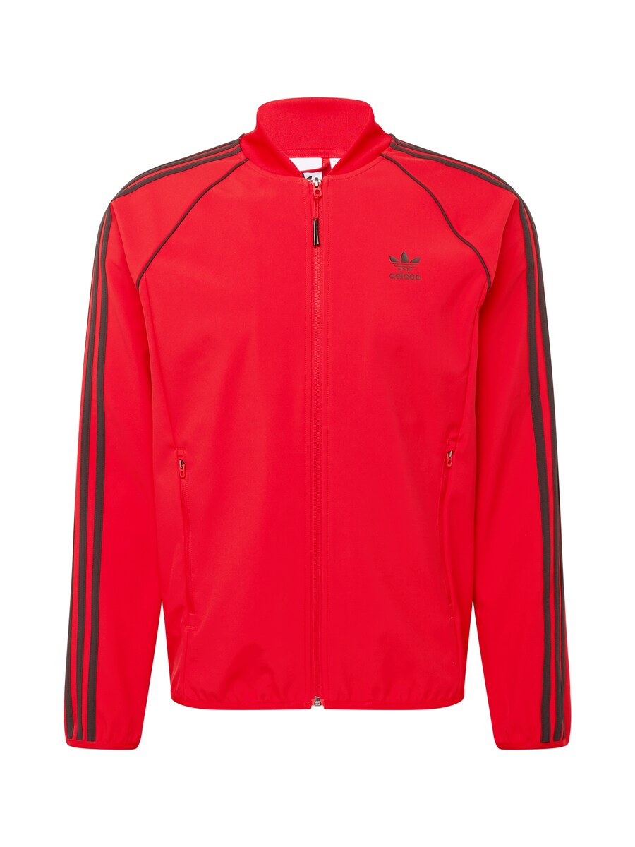 

Толстовка с капюшоном на молнии ADIDAS ORIGINALS, красный