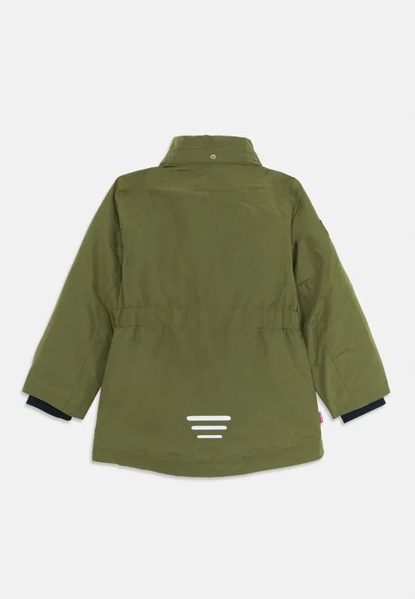 Девичье пальто из алесунда, пуховая куртка Trollkids, Dusky Olive/Mauve — фото 3