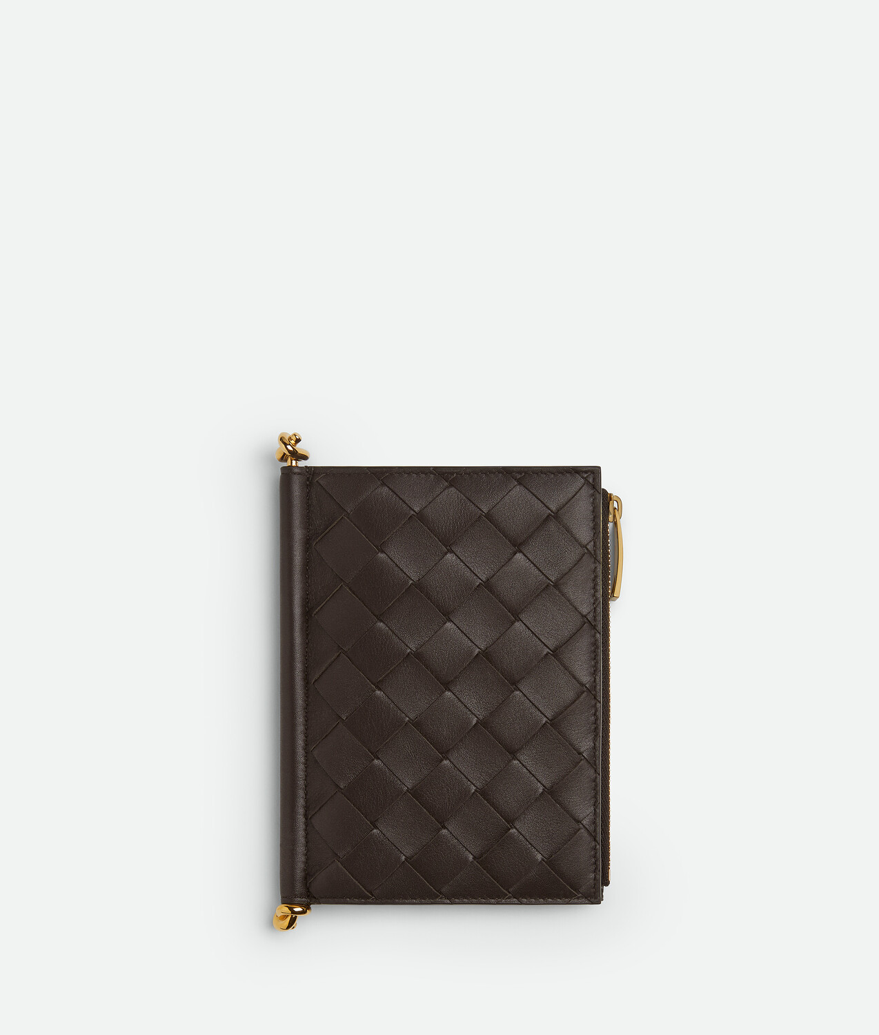 

Средний складной кошелек Solstice Bottega Veneta, карамельный