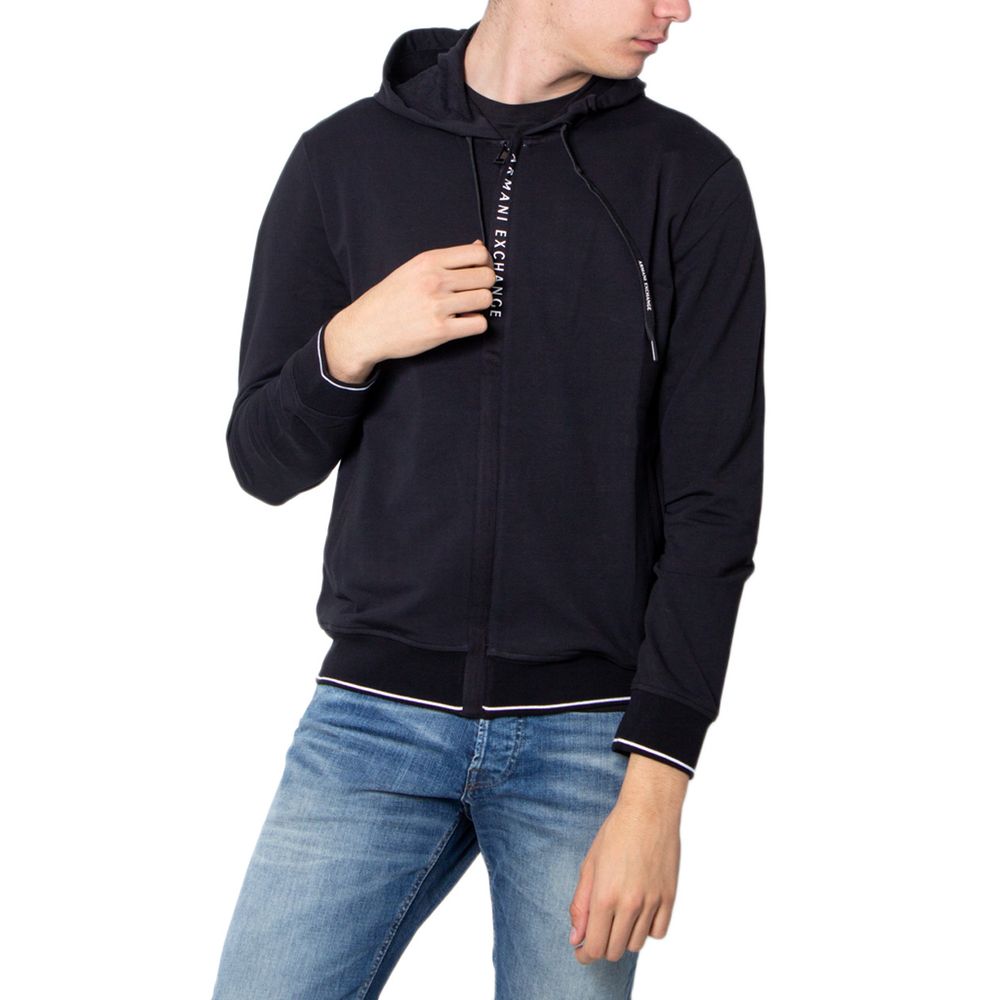 

Черный хлопковый свитер Armani Exchange