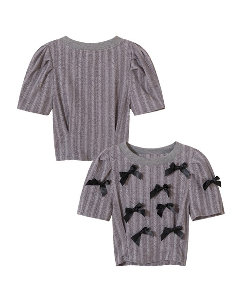 

Детский топ с лентами HOOK, серый