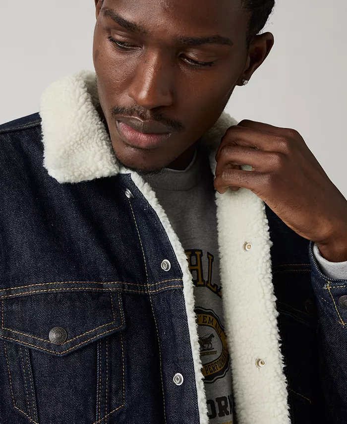 Мужская куртка-косуха из денима с подкладкой из шерпы Regular Fit Levi'S, синий — фото 2