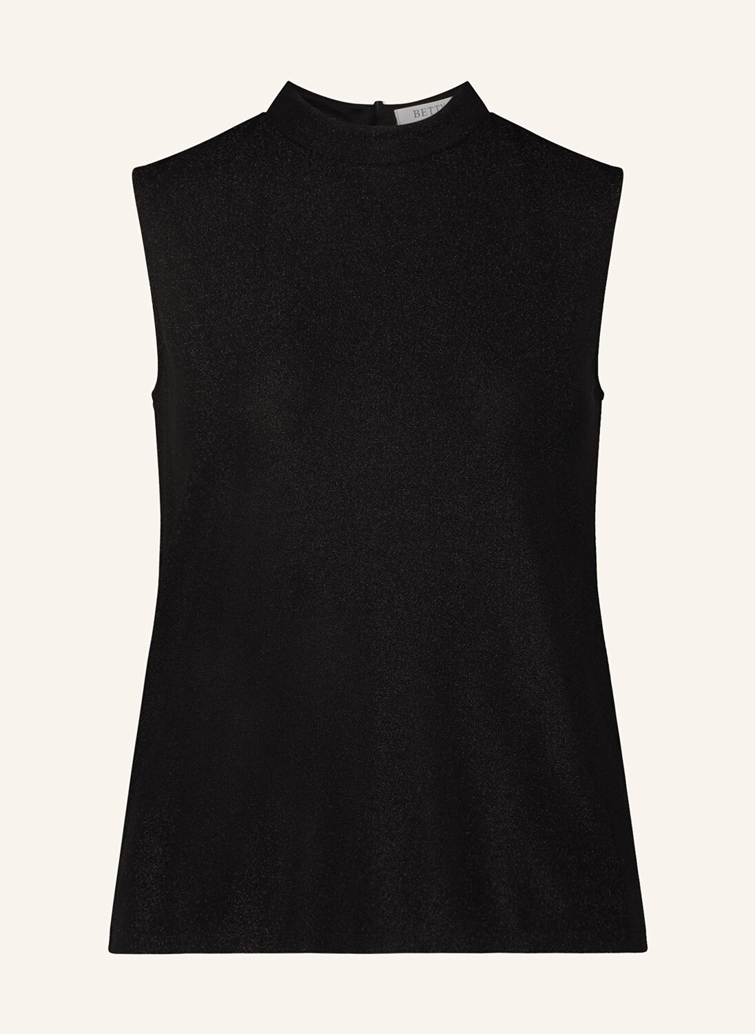 

Топ из блестящей пряжи Betty&Co, черный