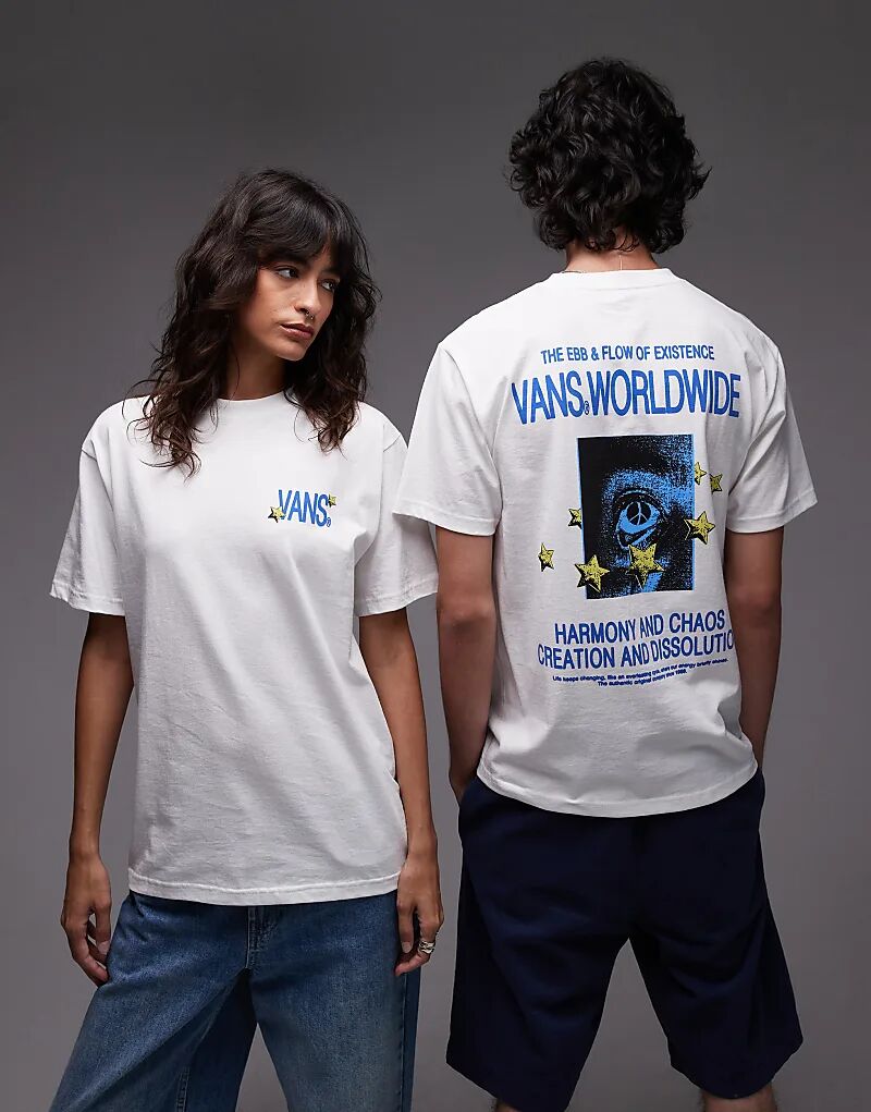 

Футболка Vans Chaos Graphic Back Print белого цвета