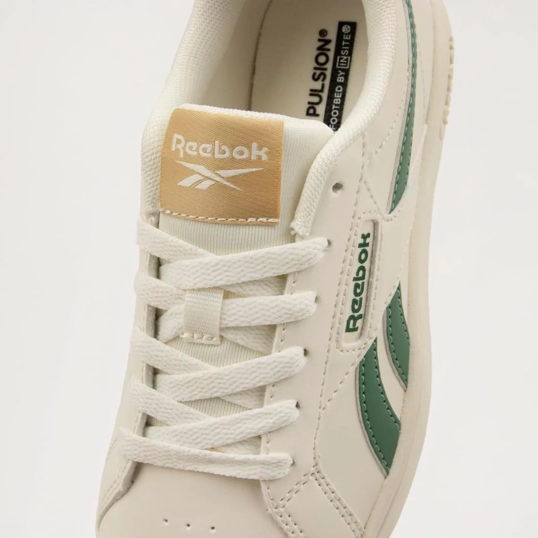 Кроссовки мужские Reebok Court Retro, цвет Vintage Chalk Field Green Simple Beige — фото 2