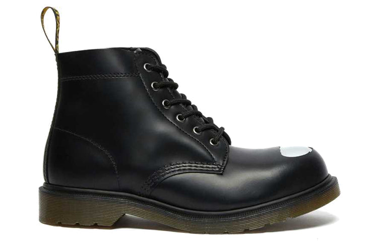 Мужские ботинки Dr.Martens 101 кожаные с потертым носком, черный — фото 2