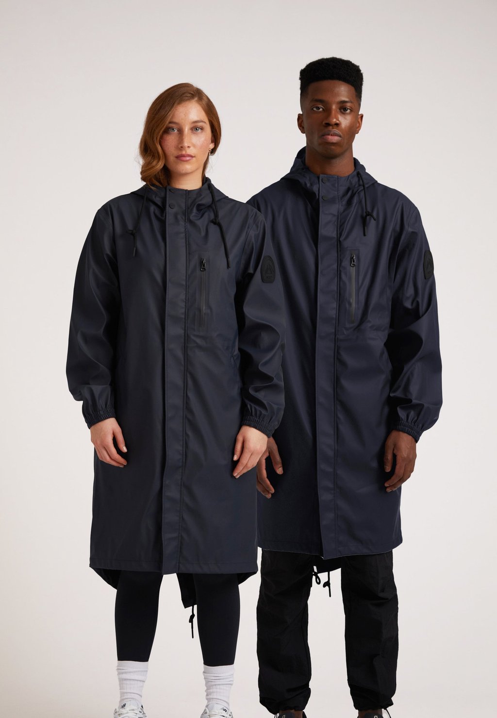 

Водонепроницаемая куртка ELEMENTS LONGLINE HOODED RAINCOAT - Parka - navy JACK1T, темно-синий
