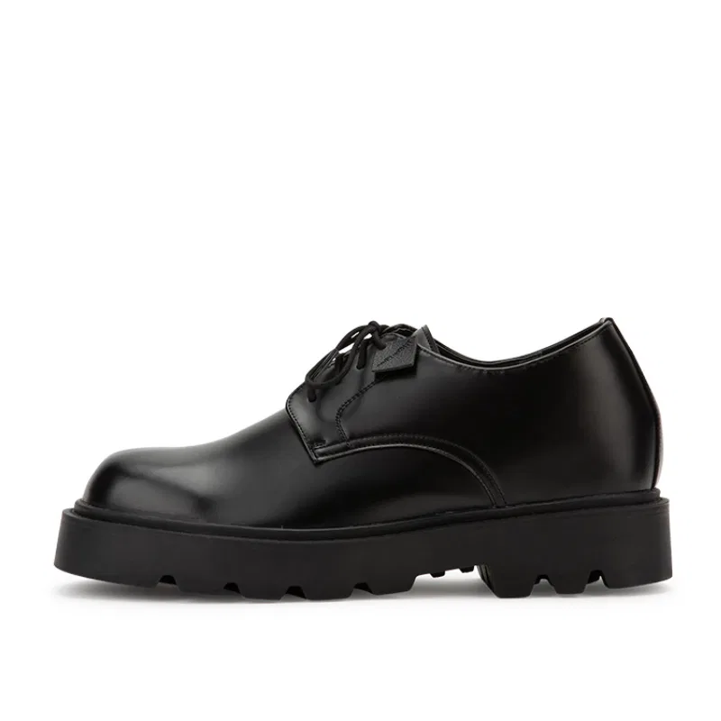 Мужские туфли DIFFERSHOE Derby 7CM Glossy Black
