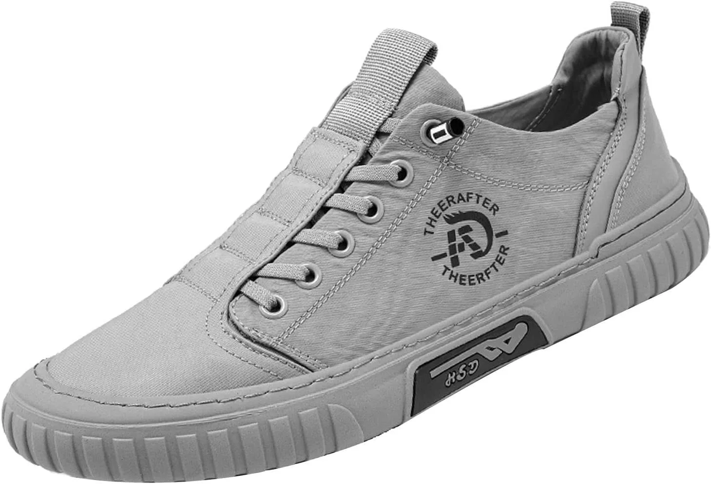Мужские кроссовки AngryMonkey Hopomart Summer Casual, дышащие, для лета, новые 2022 года, для активного отдыха на улице, с нескользящей подошвой, низкие спортивные для бега, серый — фото 2