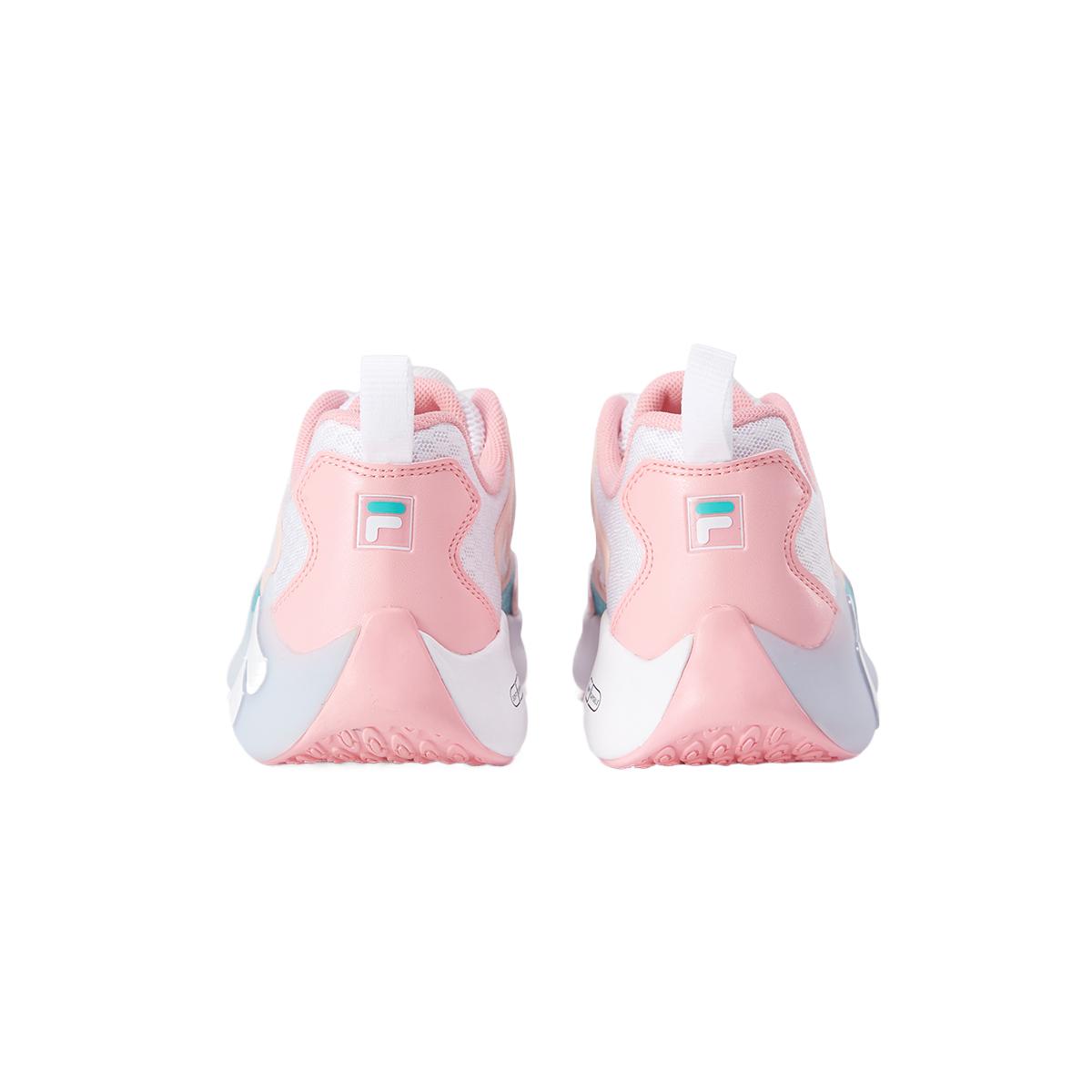 FILA KIDS Боа противоскользящие износостойкие низкие детские повседневные кроссовки FILA White/Blushing Plum Kids' — фото 3