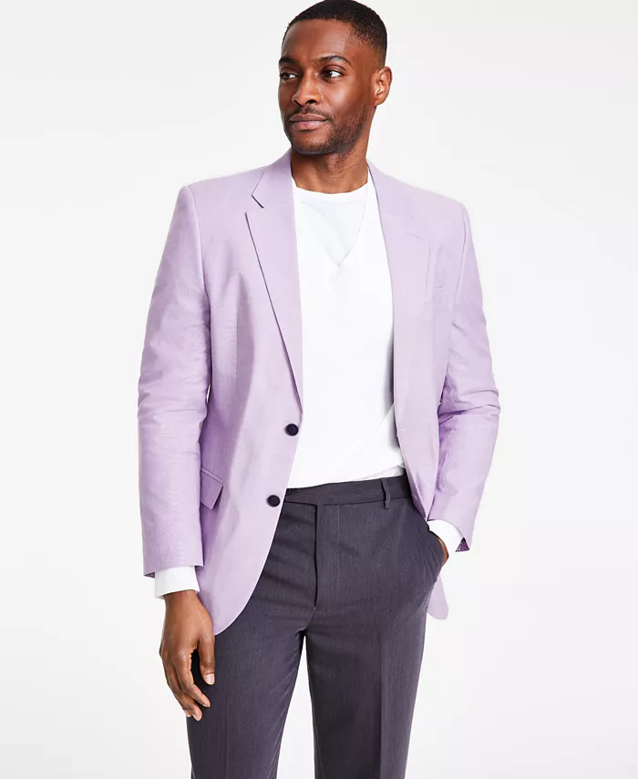 

Мужской спортивный пиджак Modern-Fit из шамбре Nautica, фиолетовый