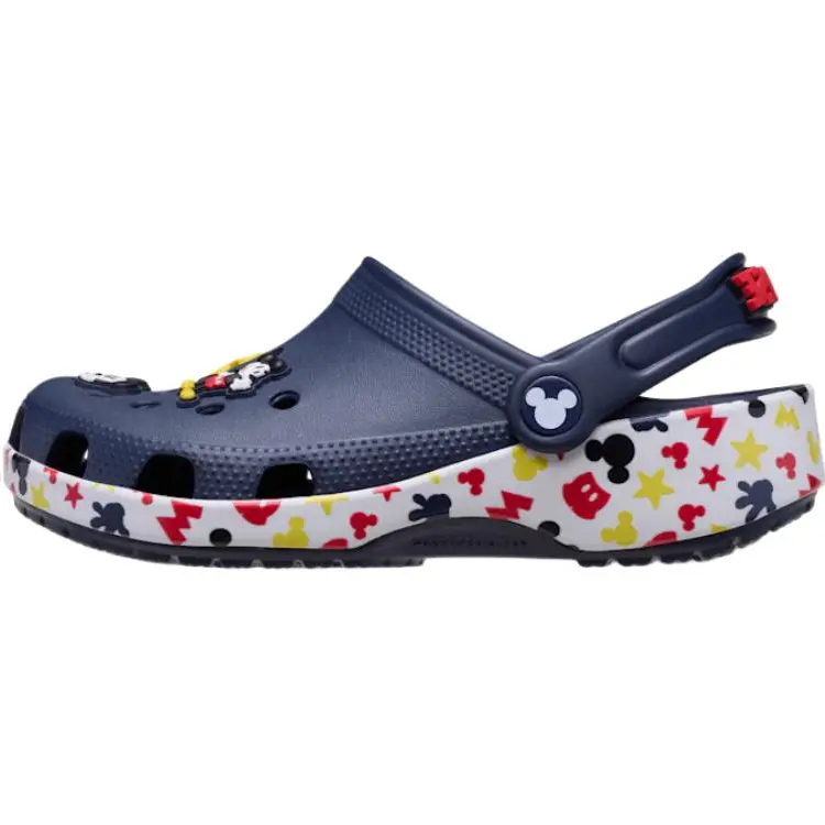 

Детские кроссовки Mickey Mouse x Classic Clog, нескользящие, износостойкие, низкие, для детей Crocs, синий